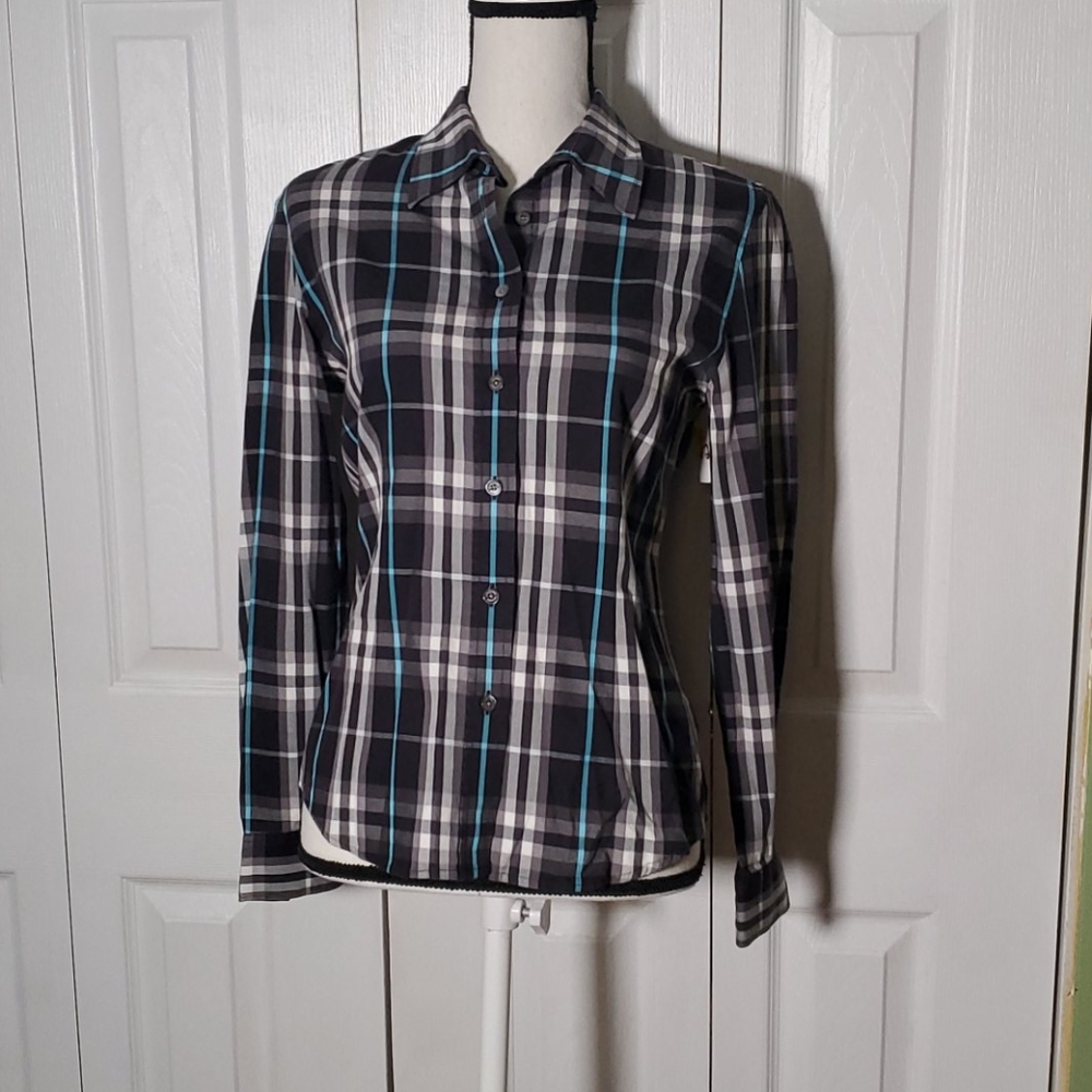 BURBERRY LONDON BLUE PLAID SZ SMALL